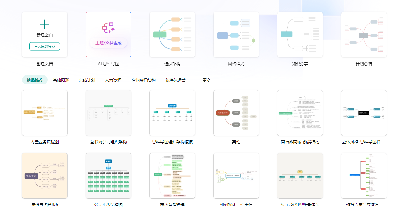 WPS如何制作思维导图