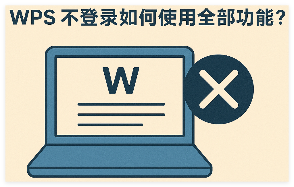 WPS 不登录如何使用全部功能?WPS 不登录如何使用全部功能