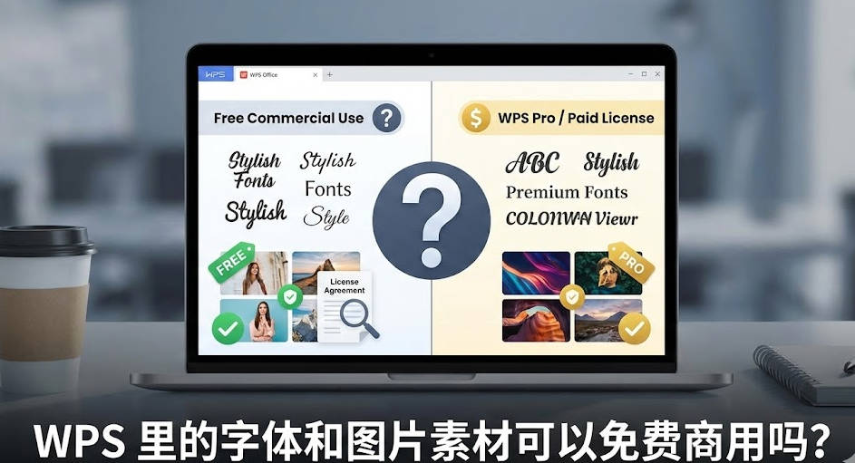 WPS里的字体和图片素材可以免费商用吗