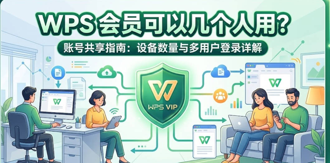 WPS会员可以几个人用