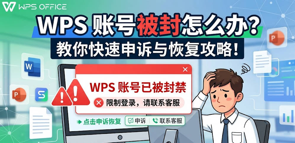 WPS 提示账号被封怎么办