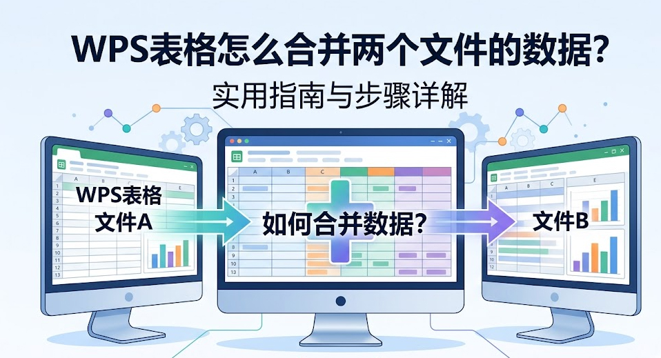 WPS表格怎么合并两个文件的数据
