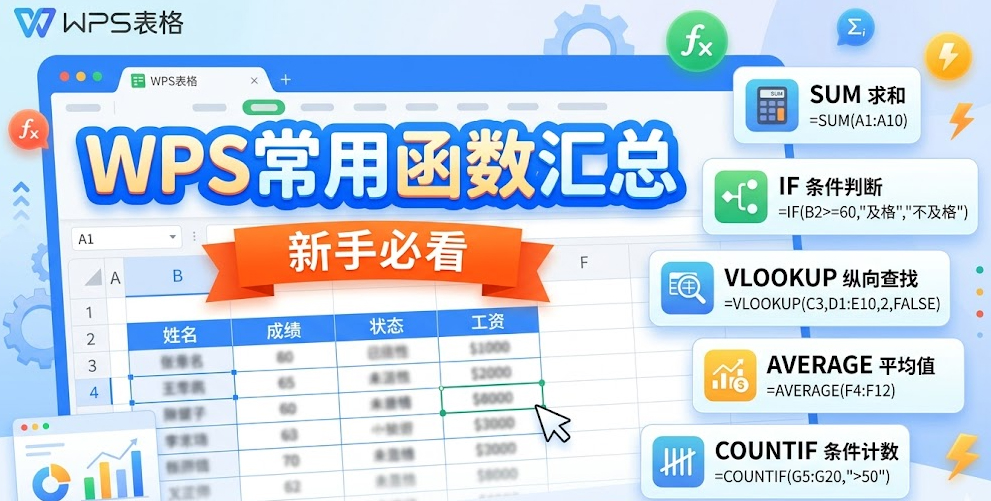 WPS常用函数汇总