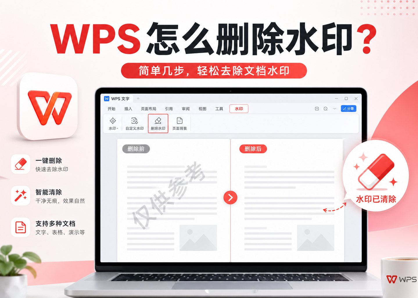 WPS怎么删除水印