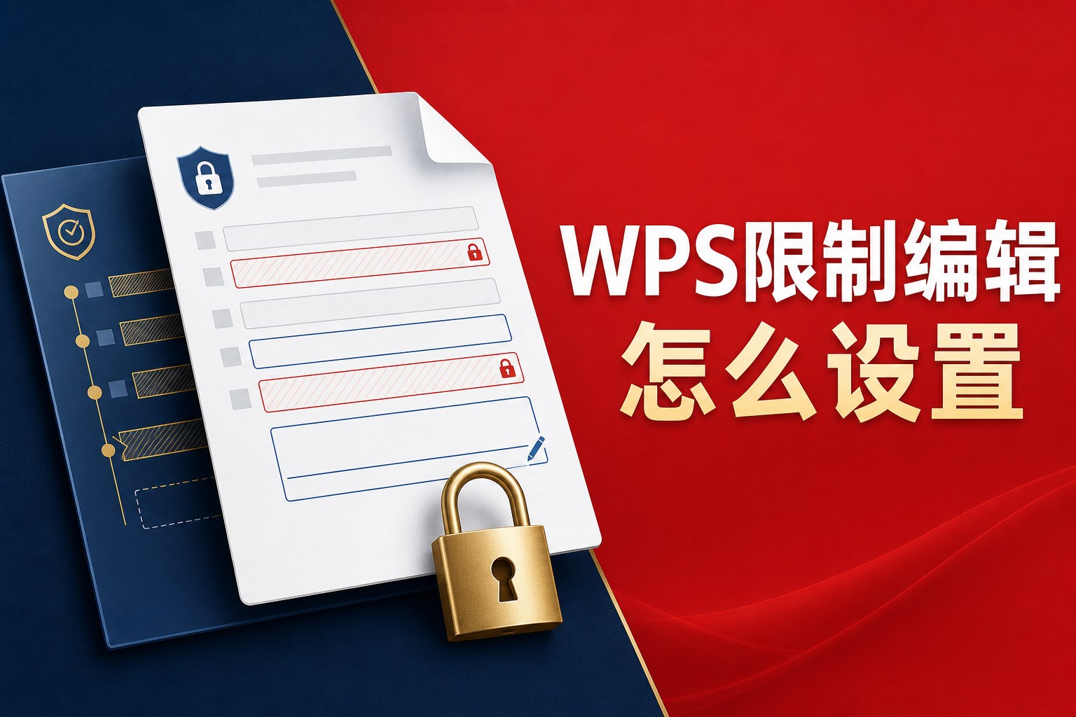 WPS限制编辑：只读保护、可填写区域与停止保护流程