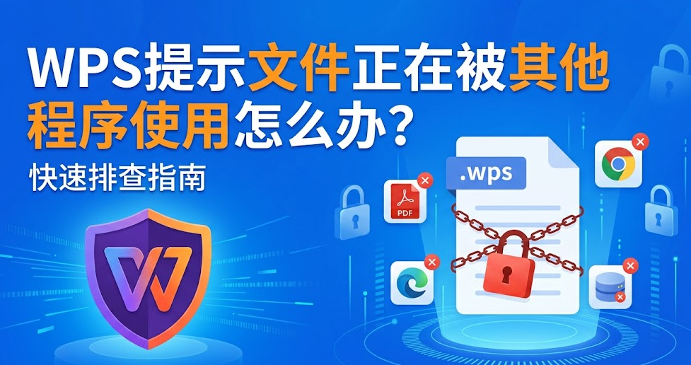 WPS提示文件正在被其他程序使用